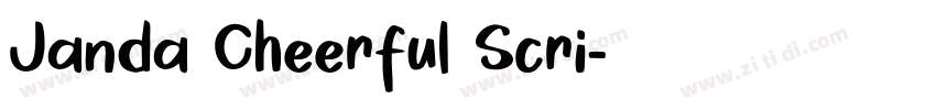 Janda Cheerful Scri字体转换